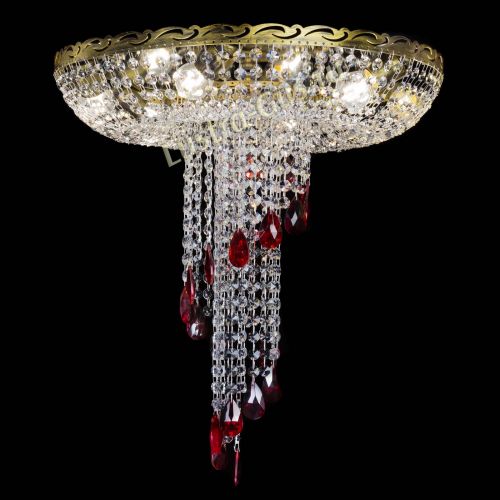 Люстра Диана №6 журавлик красная под бронзу в Пензе Гусь Хрустальный