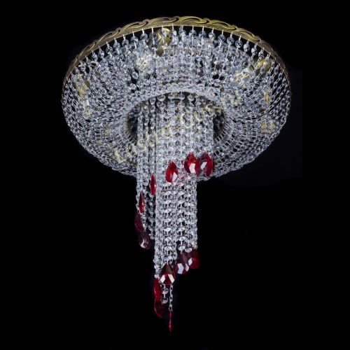 Люстра Диана №6 журавлик красная под бронзу в Пензе Гусь Хрустальный