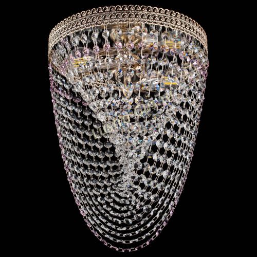 Люстра Флоренция Водоворот розовая в Пензе Гусь Хрустальный