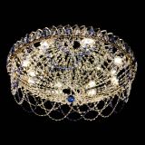 Люстра Каскад Ажур 700 мм синий в Пензе