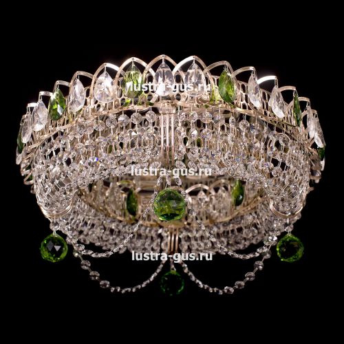 Люстра Кольцо Блин Цветная в Пензе Гусь Хрустальный