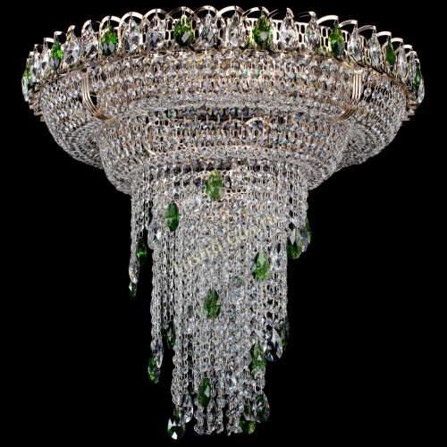 Люстра Кольцо №10 зеленая в Пензе Гусь Хрустальный
