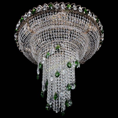 Люстра Кольцо №10 зеленая в Пензе Гусь Хрустальный