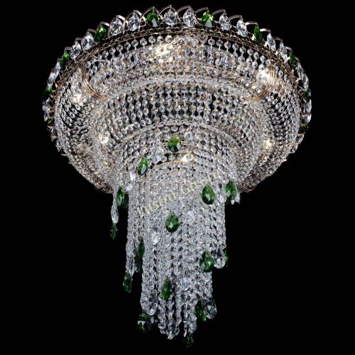 Люстра Кольцо №10 зеленая в Пензе Гусь Хрустальный