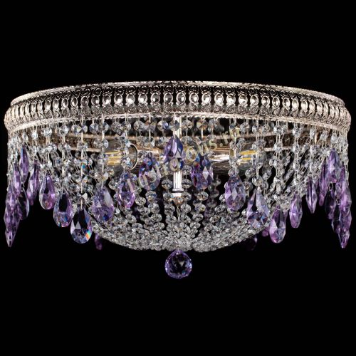 Люстра Лацио №5 журавлик фиолетовая в Пензе Гусь Хрустальный