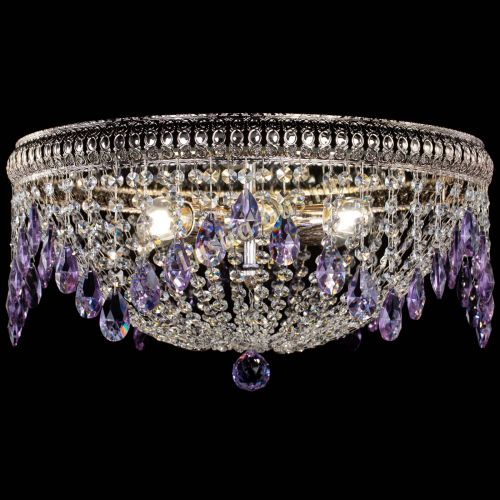 Люстра Лацио №5 журавлик фиолетовая в Пензе Гусь Хрустальный