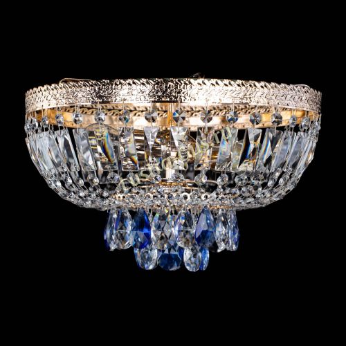 Люстра Милан Астра №3 синяя в Пензе Гусь Хрустальный