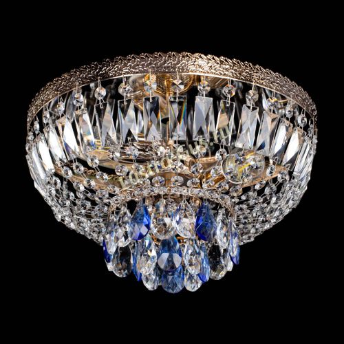 Люстра Милан Астра №3 синяя в Пензе Гусь Хрустальный