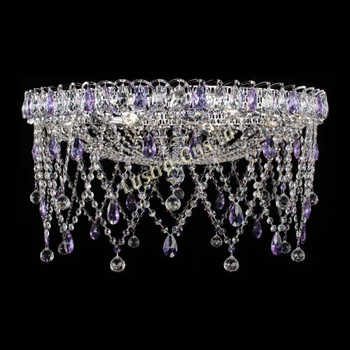 Люстра Паутинка фиолетовая в Пензе Гусь Хрустальный