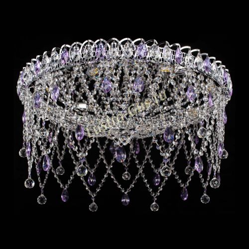 Люстра Паутинка фиолетовая в Пензе Гусь Хрустальный