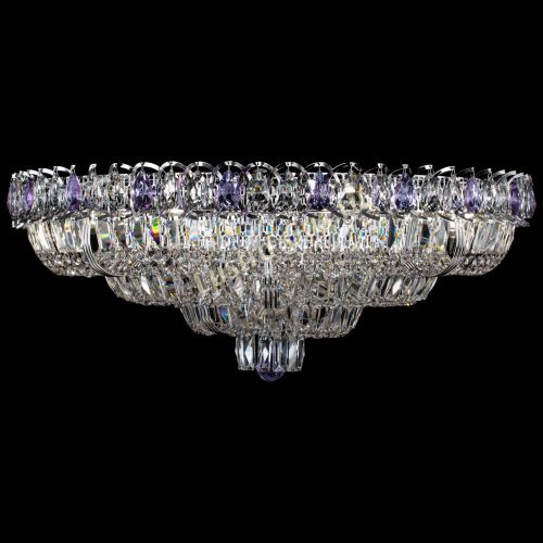 Люстра Тройное Кольцо пластинка фиолетовая в Пензе Гусь Хрустальный