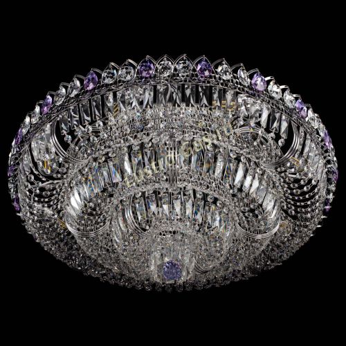Люстра Тройное Кольцо пластинка фиолетовая в Пензе Гусь Хрустальный