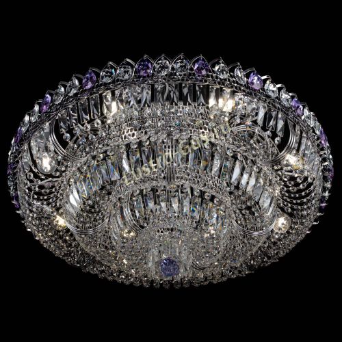 Люстра Тройное Кольцо пластинка фиолетовая в Пензе Гусь Хрустальный