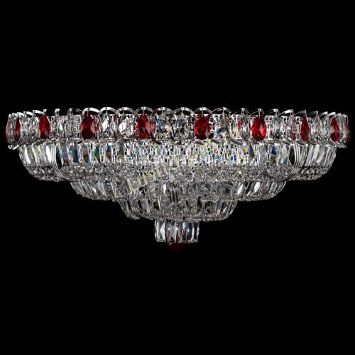 Люстра Тройное Кольцо пластинка красная в Пензе Гусь Хрустальный