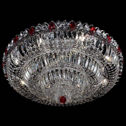 Люстра Тройное Кольцо пластинка красная в Пензе Гусь Хрустальный