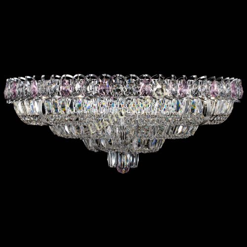 Люстра Тройное Кольцо пластинка розовая в Пензе Гусь Хрустальный