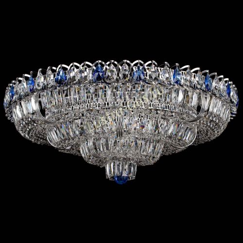 Люстра Тройное Кольцо пластинка синяя в Пензе Гусь Хрустальный