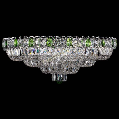 Люстра Тройное Кольцо пластинка зеленая в Пензе Гусь Хрустальный