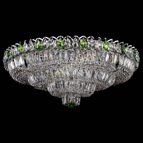 Люстра Тройное Кольцо пластинка зеленая в Пензе Гусь Хрустальный