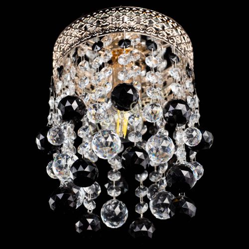 Люстра Венеция №1 шар черная в Пензе Гусь Хрустальный