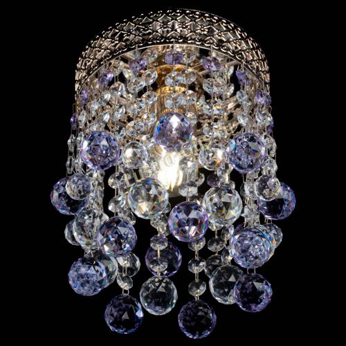 Люстра Венеция №1 шар фиолетовая в Пензе Гусь Хрустальный