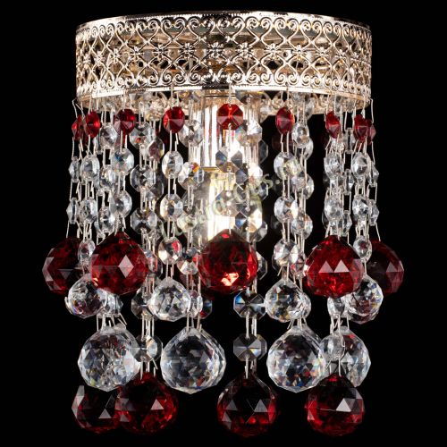 Люстра Венеция №1 шар красная в Пензе Гусь Хрустальный