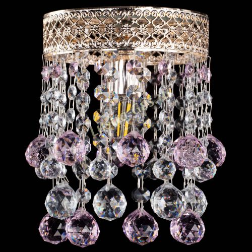 Люстра Венеция №1 шар розовая в Пензе Гусь Хрустальный