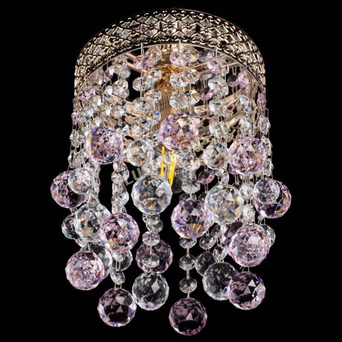 Люстра Венеция №1 шар розовая в Пензе Гусь Хрустальный