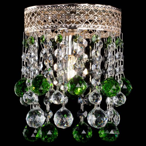 Люстра Венеция №1 шар зеленая в Пензе Гусь Хрустальный