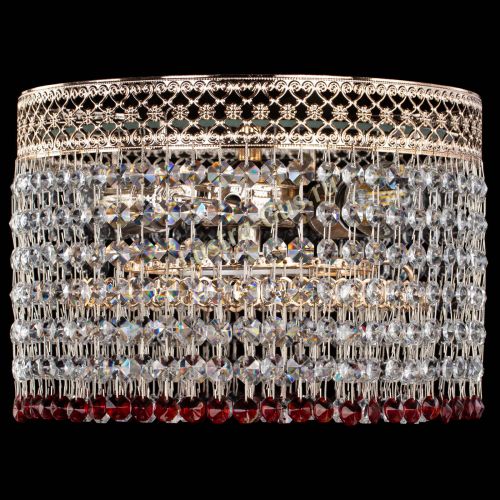 Люстра Венеция Капель №2 красная в Пензе Гусь Хрустальный