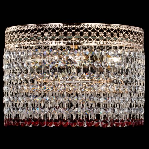 Люстра Венеция Капель №2 красная в Пензе Гусь Хрустальный