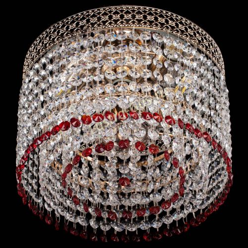 Люстра Венеция Капель №2 красная в Пензе Гусь Хрустальный