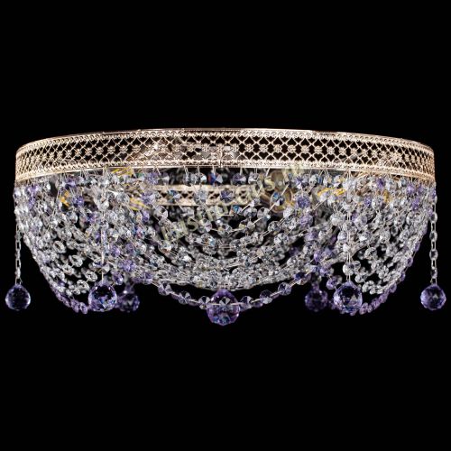 Люстра Венеция Жасмин фиолетовая в Пензе Гусь Хрустальный
