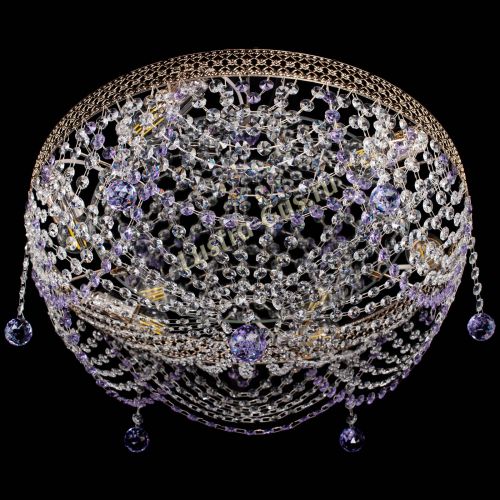 Люстра Венеция Жасмин фиолетовая в Пензе Гусь Хрустальный