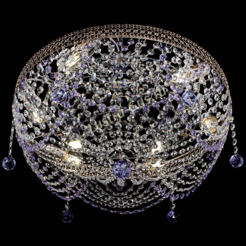 Люстра Венеция Жасмин фиолетовая в Пензе Гусь Хрустальный