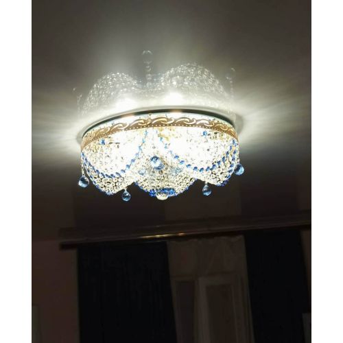 Люстра Виктория Синяя в Пензе Гусь Хрустальный