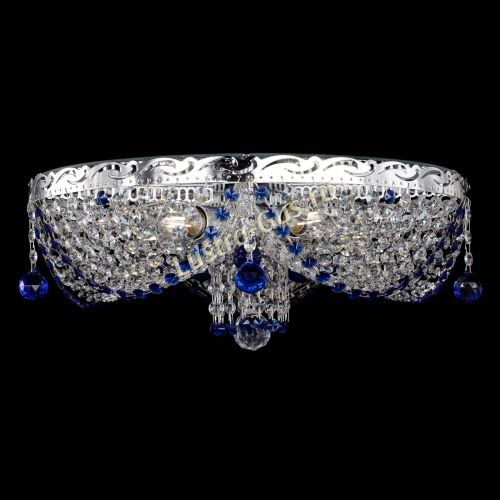 Люстра Виктория Синяя в Пензе Гусь Хрустальный