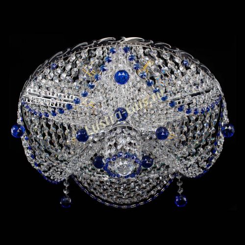 Люстра Виктория Синяя в Пензе Гусь Хрустальный