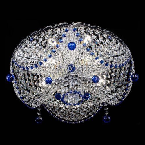 Люстра Виктория Синяя в Пензе Гусь Хрустальный