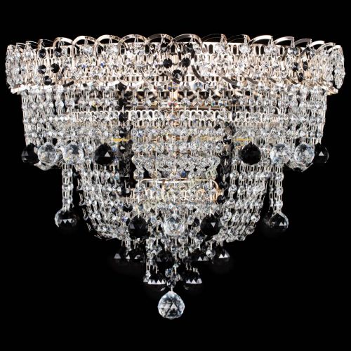 Люстра Водопад Софья черная в Пензе Гусь Хрустальный