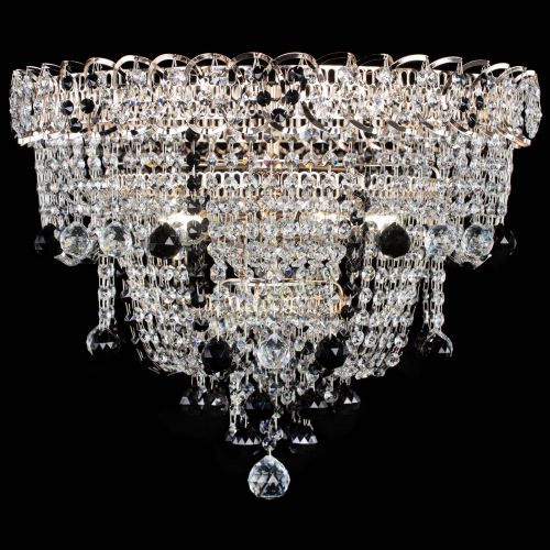 Люстра Водопад Софья черная в Пензе Гусь Хрустальный