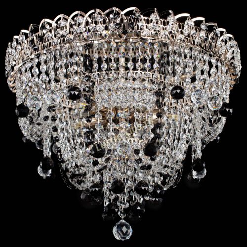 Люстра Водопад Софья черная в Пензе Гусь Хрустальный