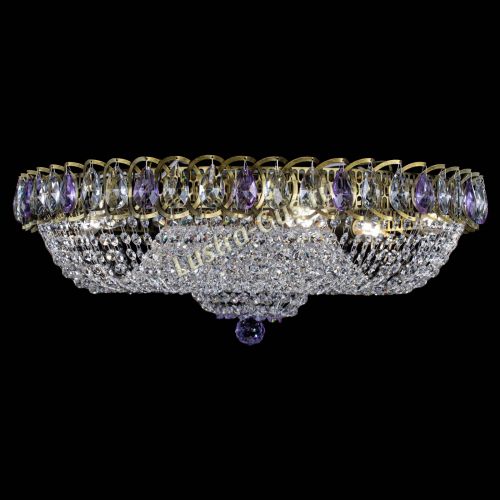 Люстра Водоворот Купол под бронзу Фиолетовый в Пензе Гусь Хрустальный