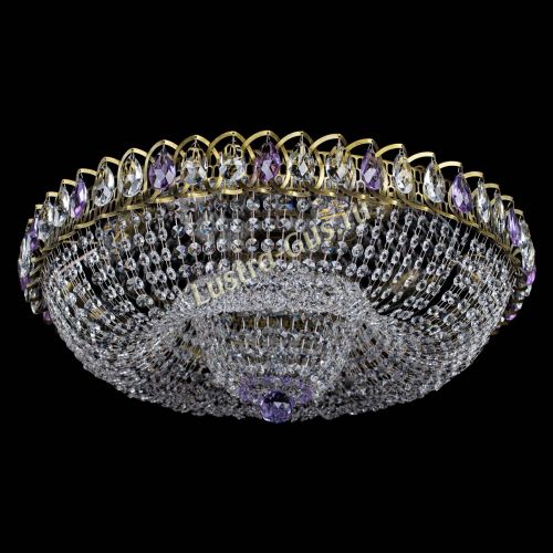 Люстра Водоворот Купол под бронзу Фиолетовый в Пензе Гусь Хрустальный