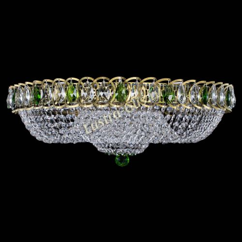 Люстра Водоворот Купол под бронзу Зеленый в Пензе Гусь Хрустальный