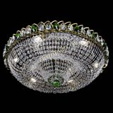 Люстра Водоворот Купол под бронзу Зеленый в Пензе